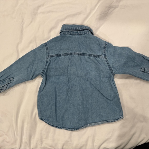 Zara Baby Denim Button Down Shirt - 9-12 Months - Picture 5 of 5